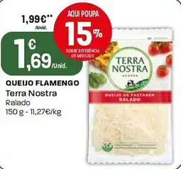 Intermarché Queijo flamengo Terra Nostra Ralado promoção