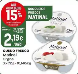 Intermarché Queijo fresco matinal promoção