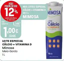 Intermarché Leite especial calcio + vitamina d promoção