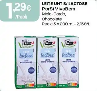 Intermarché Leite uht s/ lactose porsi vivabem promoção