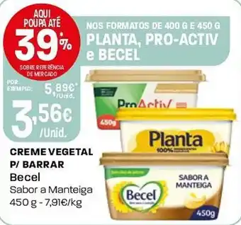 Intermarché Creme vegetal p/ barrar becel promoção