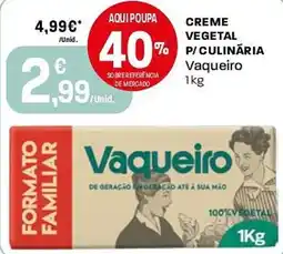 Intermarché Creme vegetal p/culinária vaqueiro promoção