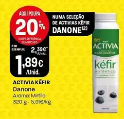 Intermarché Activia kefir danone promoção