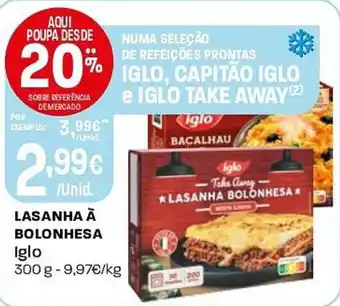 Intermarché Lasanha à bolonhesa Iglo promoção