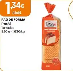 Intermarché Pão de forma Por Si Torradas promoção
