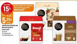 Intermarché Café em cápsulas dolce gusto Nescafé promoção