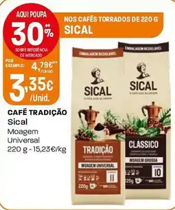 Intermarché CAFÉ TRADIÇÃO Sical promoção