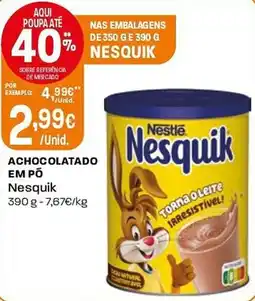 Intermarché Achocolatado em pó nesquik promoção