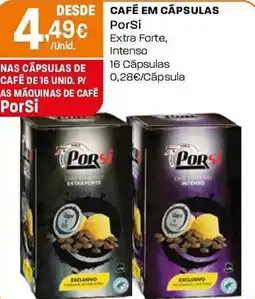 Intermarché Café em cápsulas PorSi promoção
