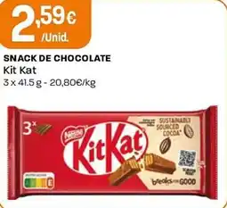 Intermarché Snack de chocolate Kit Kat promoção