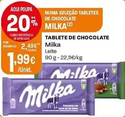 Intermarché Tablete de chocolate MILKA Milka promoção