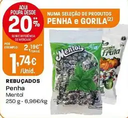Intermarché Rebuçados Penha Mentol promoção