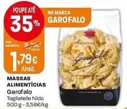 Intermarché Massas alimentícias Garofalo Tagliatelle Nido promoção