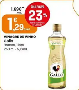Intermarché Vinagre de vinho Gallo promoção