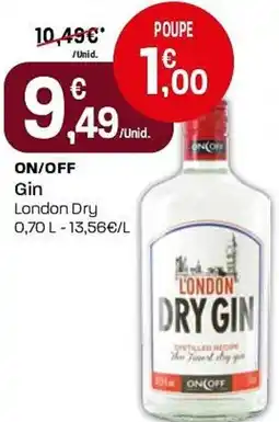 Intermarché ON/OFF Gin London Dry promoção