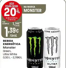Intermarché Bebida energética Monster promoção