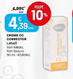 Intermarché CREME CC CORRECTOR Labell promoção