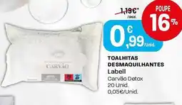 Intermarché Toalhitas desmaquilhantes Labell promoção