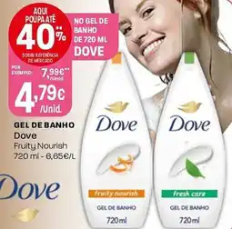 Intermarché GEL DE BANHO Dove promoção