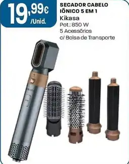 Intermarché Secador cabelo ionico 5 em 1 Kikasa promoção