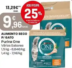 Intermarché Alimento seco p/ gato Purina One promoção