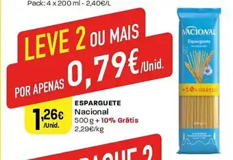 Intermarché ESPARGUETE Nacional promoção