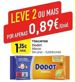 Intermarché Toalhitas Dodot Básico promoção