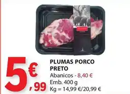 E.Leclerc Plumas porco preto promoção