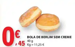 E.Leclerc Bola de berlim sem creme promoção