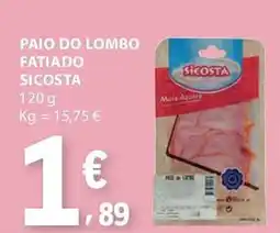 E.Leclerc Paio do lombo fatiado sicosta promoção