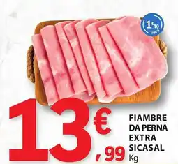 E.Leclerc Fiambre da perna extra sicasal promoção