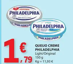 E.Leclerc Queijo creme philadelphia promoção
