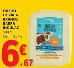 E.Leclerc Queijo de vaca branco barra indulac promoção