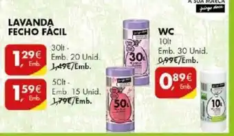Pingo Doce Lavanda Fecho Fácil 30lt promoção
