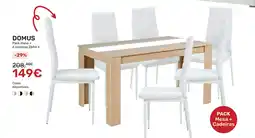 Homy Casa DOMUS Pack mesa + 6 cadeiras ZARA II promoção