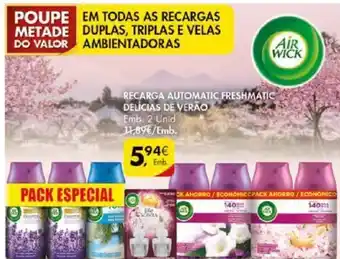Pingo Doce Recarga Automatic Freshmatic Delícias de Verão 2 Unid promoção