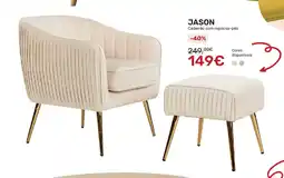 Homy Casa JASON Cadeirão com repousa-pés promoção