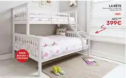 Homy Casa LA BÊTE Pack beliche + 2 colchões SPRING ROLLER promoção