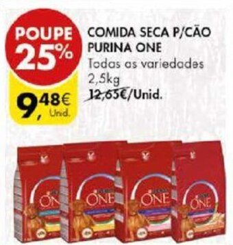 Pingo Doce Comida Seca P/Cão Purina One 2,5kg promoção
