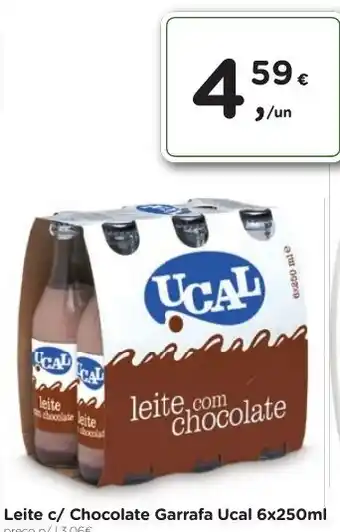 Aqui é fresco Leite c/ Chocolate Garrafa Ucal promoção
