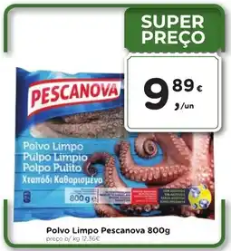 Aqui é fresco Polvo Limpo Pescanova promoção