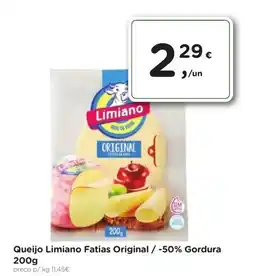 Aqui é fresco Queijo Limiano Fatias Original / -50% Gordura promoção
