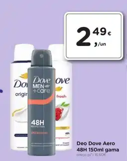 Aqui é fresco Deo Dove Aero 48H gama promoção