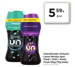 Aqui é fresco Intensificador Perfume Lenor Pérolas April Fresh Ariel / Violet Fresh promoção