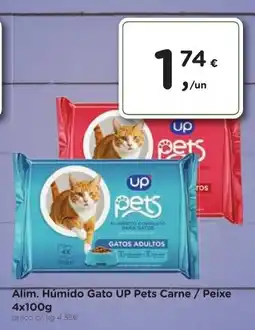 Aqui é fresco Alim. Húmido Gato UP Pets Carne / Peixe promoção