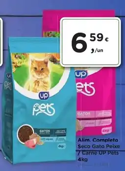 Aqui é fresco Alim. Completo Seco Gato Peixe / Carne UP Pets promoção