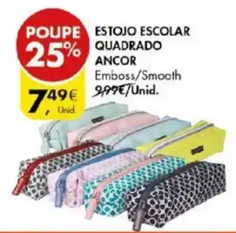Pingo Doce Estojo Escolar Quadrado Ancor promoção