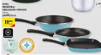 Pingo Doce Wok/Frigideira/Grelhador Vitrinor 28cm promoção