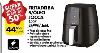 Pingo Doce Fritadeira S/Óleo Jocca 1350W promoção