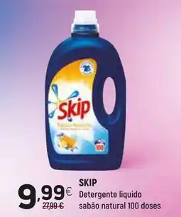 Coviran SKIP Detergente liquido sabão natural 100 doses promoção